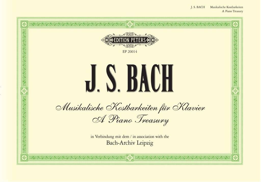 J.S. Bach: Musikalische Kostbarkeiten für Klavier